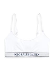 Бюстгальтер-бралетт Polo Ralph Lauren Scoop Bralette - Polo Essentials, White