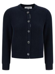 Укороченный кардиган THOM BROWNE, синий