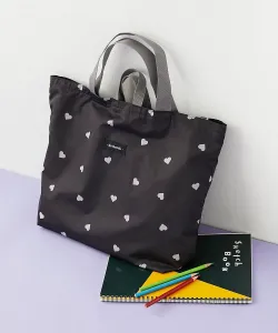 Школьная сумка для девочек с дизайном в виде сердечек, весна/лето 2026 Devirock, цвет 002-Black