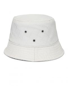 Шапка Bottega Veneta Intreccio Jacquard Nylon Bucket, белый
