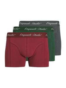 Боксеры JACK & JONES JACNORREBRO, серый/темно-зеленый/красный