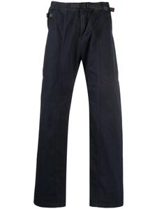 Gramicci прямые брюки с поясом, синий