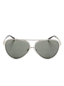 Солнцезащитные очки в оправе пилота Saint Laurent Eyewear, серый