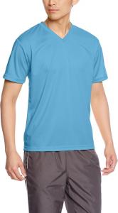 Футболка унисекс с коротким рукавом, с V-образным вырезом Glimmer, бирюзовый
