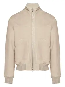 Куртка из овчины на молнии Eleventy, бежевый