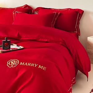 FUANNA Комплект постельного белья 4 предмета, простыня на резинке 200x230 см, гипоаллергенный, Paris Lovers - Dahong