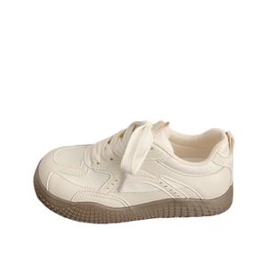 BINGO DUCK Женские противоскользящие и дышащие низкие скейтерские кроссовки Ecru, цвет Ecru