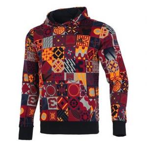 Толстовка Men's adidas Cny Aop Hood Limited Pattern Sports Bright Pink Red Fluorescence, красный