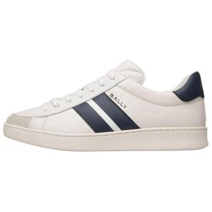 BALLY Низкие мужские кроссовки белого цвета