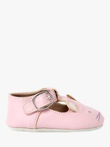 Детские классические кожаные туфли с пряжкой JoJo Maman Bébé, Pink