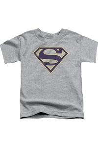 Футболка с коротким рукавом для малышей с сине-золотым щитом Superman Gildan