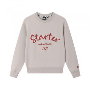Женская толстовка с круглым вырезом, средней и стандартной длины Starter, экрю
