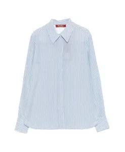 Рубашка в полоску "Флирт" Max Mara Studio, синий