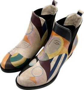 Женские ботинки DOGO Chelsea - веганская кожа и ручная работа, с каблуком, ботильоны для женщин, Book Club