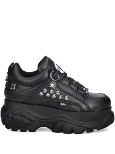 Кроссовки на платформе с заклепками Buffalo, черный