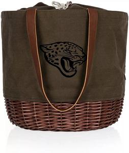 Сумка-тоут-корзина из парусины и ивы Picnic Time Jacksonville Jaguars Coronado