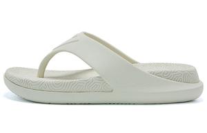 Тайцзи 3.0 Бесшумные противоскользящие шлепанцы мужские полотняные белые PEAK