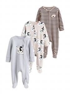 Next Пижама в светло-голубом, коричневом, светло-сером