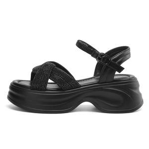 DAPHNE Женские сандалии на одной застежке черные, цвет Black