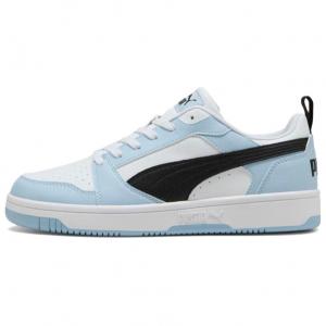 PUMA Кроссовки для скейтбординга Rebound V6, износостойкие, дышащие, низкие, унисекс, синие, белые, черные