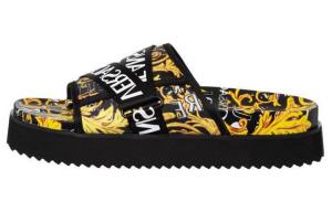 Шлепанцы мужские желтые/черные Versace Jeans