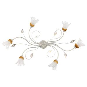 Потолочный светильник ONLI Lancia Typ B, цветное стекло/железо - 6 ламп