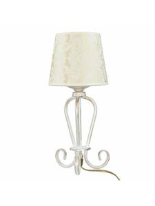 Настольная лампа Ø 20 x (В)45 см, цвет «потертый золотистый экрю» с глянцевой отделкой