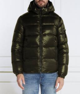 Пуховик мужской Hetrego зимний с капюшоном, зеленый