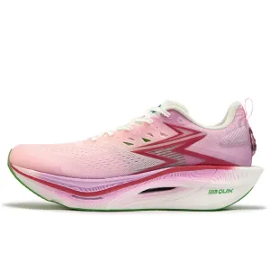 361° Flame 3 ET Running Shoes Unisex Low top Peach Blossom Pink, Fluorescent Passionate Coral Powder