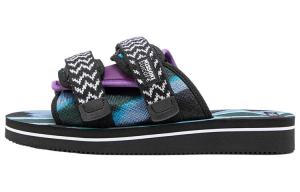 Слайд Мужские Черный/Фиолетовый Suicoke