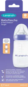 Детская бутылочка NaturalWave с 3 месяцев 240мл 1 шт. Lansinoh