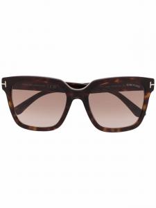TOM FORD Eyewear солнцезащитные очки черепаховой расцветки, коричневый