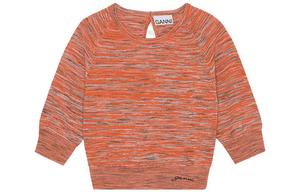 Свитер Women's Vibrant Orange GANNI, оранжевый