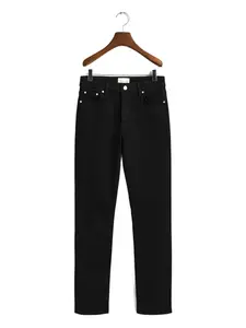 Прямые джинсы из денима Gant, черный