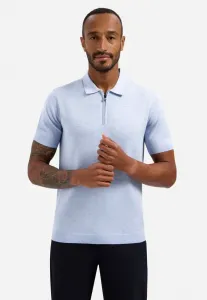 С рубашкой поло с молнией до середины груди No Excess, Blue