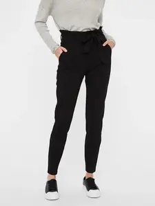 Брюки-джоггеры Vero Moda "VMEVA PAPERBAG", черный