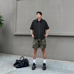 Рубашка Unisex Lapel Moderate Others X1617, бежевый