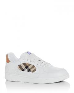 Мужские кроссовки низкие Terrace Check Burberry, белый