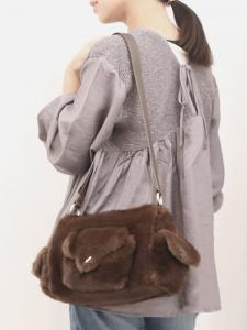 Сумка Cachecache / двусторонняя сумка через плечо с карманом на клапане из искусственного меха