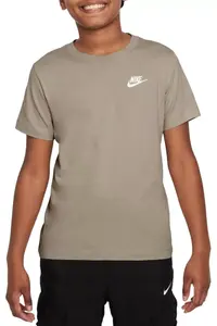 Детская футболка Nike Sportswear с вышивкой Futura, цвет Sanddrift