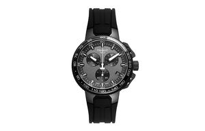 Коллекция Race Кварцевый механизм Мужские часы 44.5 мм Серый циферблат Силиконовый ремешок TISSOT