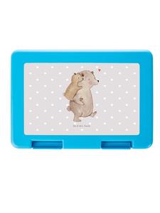 Mr. & Mrs. Panda Ланчбокс «Папа Медведь» без слов, пастельно-серый