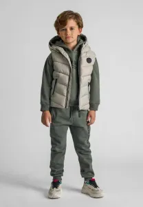 Жилет с фиксированным капюшоном и нагрудным значком Minoti, Light Grey