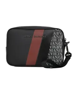 Элегантная современная бордово-черная клатч-сумочка Armani Exchange, черный