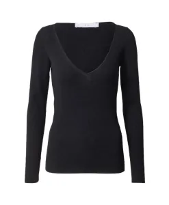 Ребристый свитер с V-образным вырезом Iro, черный