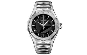 HUBLOT Классические Fusion автоматический механический механизм унисекс часы 40 мм черный циферблат корпус из титана ремешок из титана