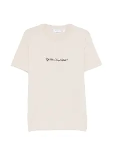 Футболка с принтом Off-White, бежевый