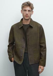 Куртка Massimo Dutti DISTRESSED EFFECT, Mottled Dark Green
