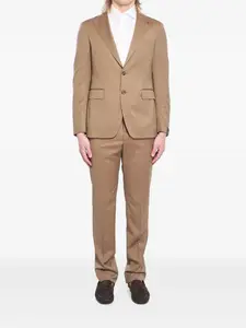 Однобортный костюм Tagliatore, коричневый