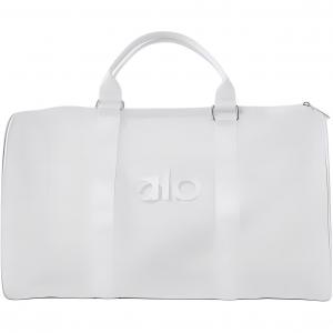 Alo Yoga Нейлоновая дорожная сумка унисекс белая, White